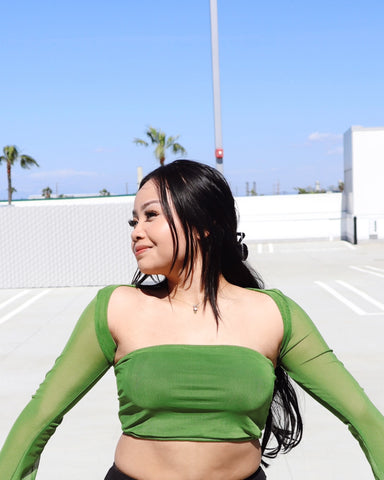 Greenly Tube Top W/ Sleeves